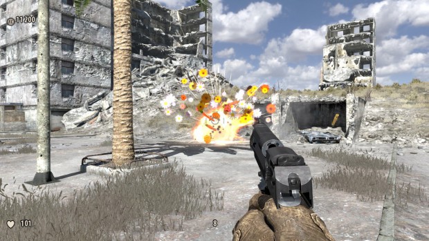 Der Hippie-Modus entschärft die Gewaltdarstellung.